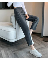 Corporate Girl Straight Leg High Waist Pants
