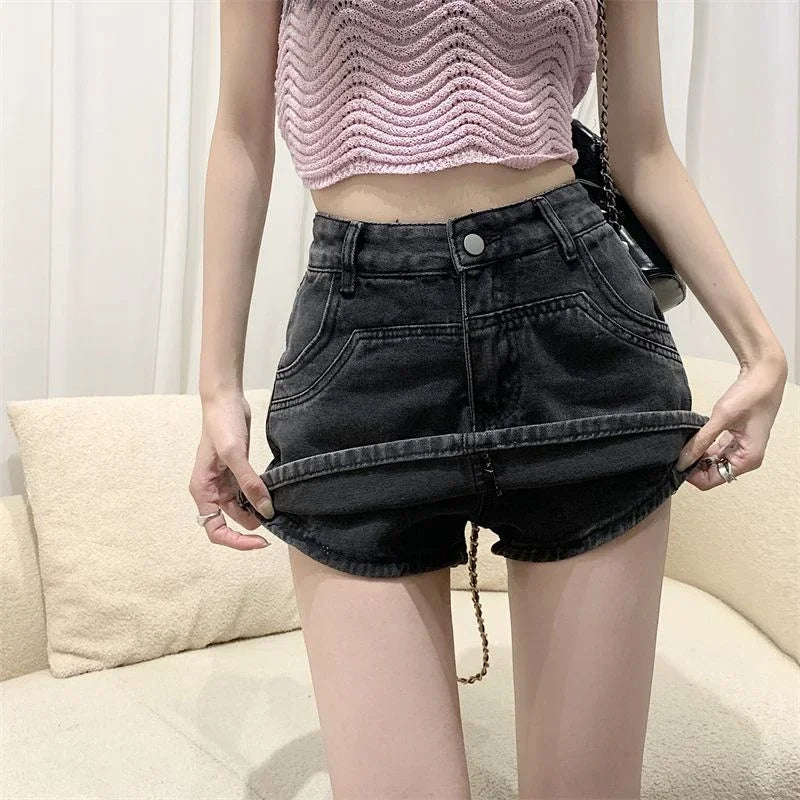 High Waist Vintage Denim Skirts