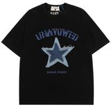 Hip Hop Five-Pointed Star Oversize T-Shirt