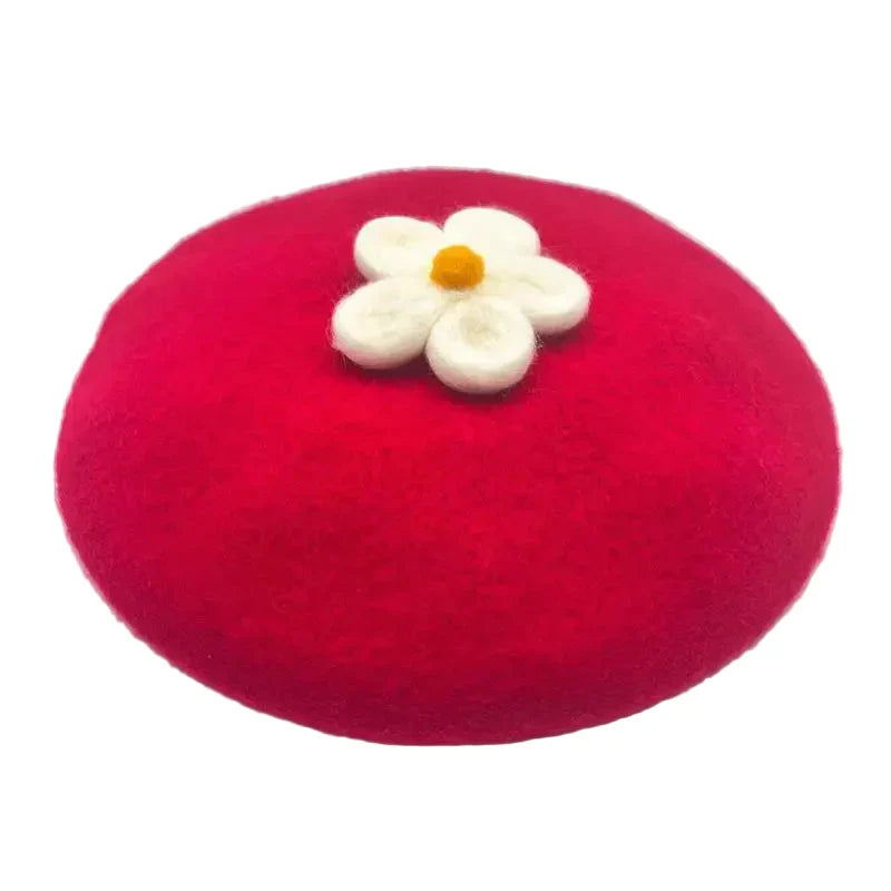 Daisy Crochet Beret