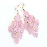 Vintage Hollow Leaves Shiny Earrings