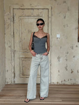 Y2K Gray Baddie Tank Top