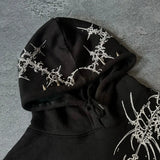 Vintage Oversized Personalized Print Hoodie