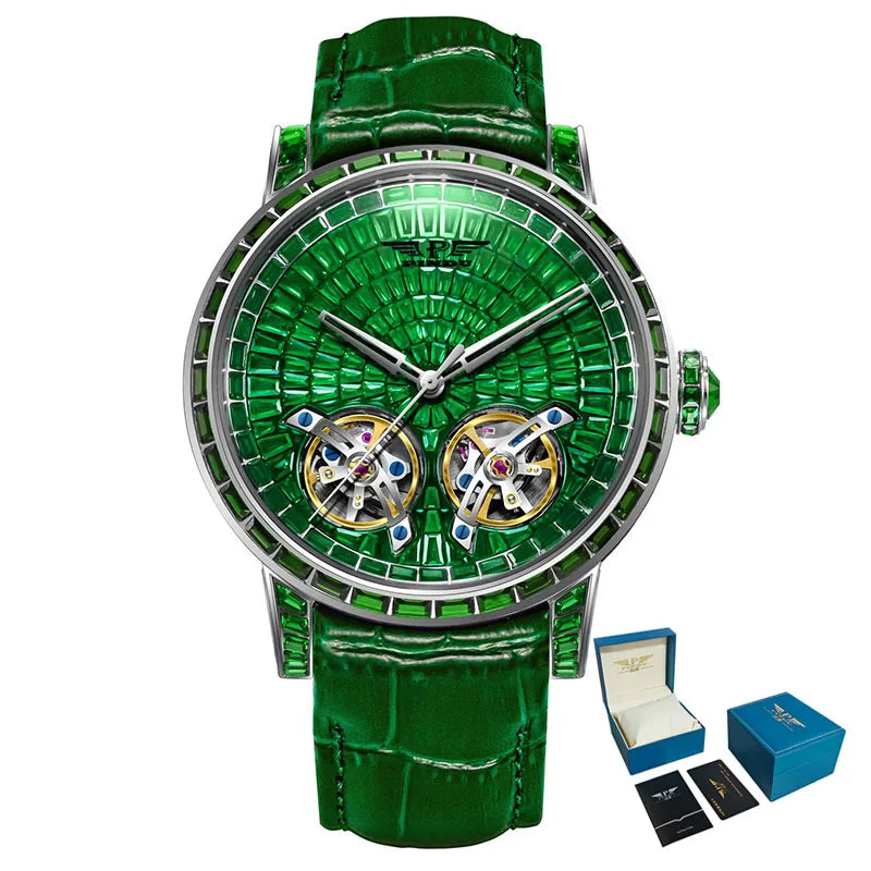 Luxury Double Flying Wheel Watch
