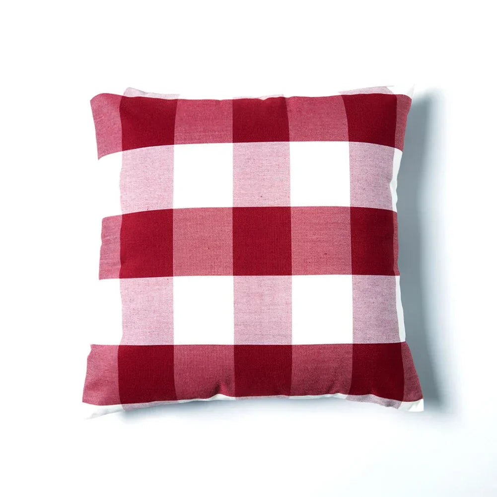 Red Striped Cushion Cover
