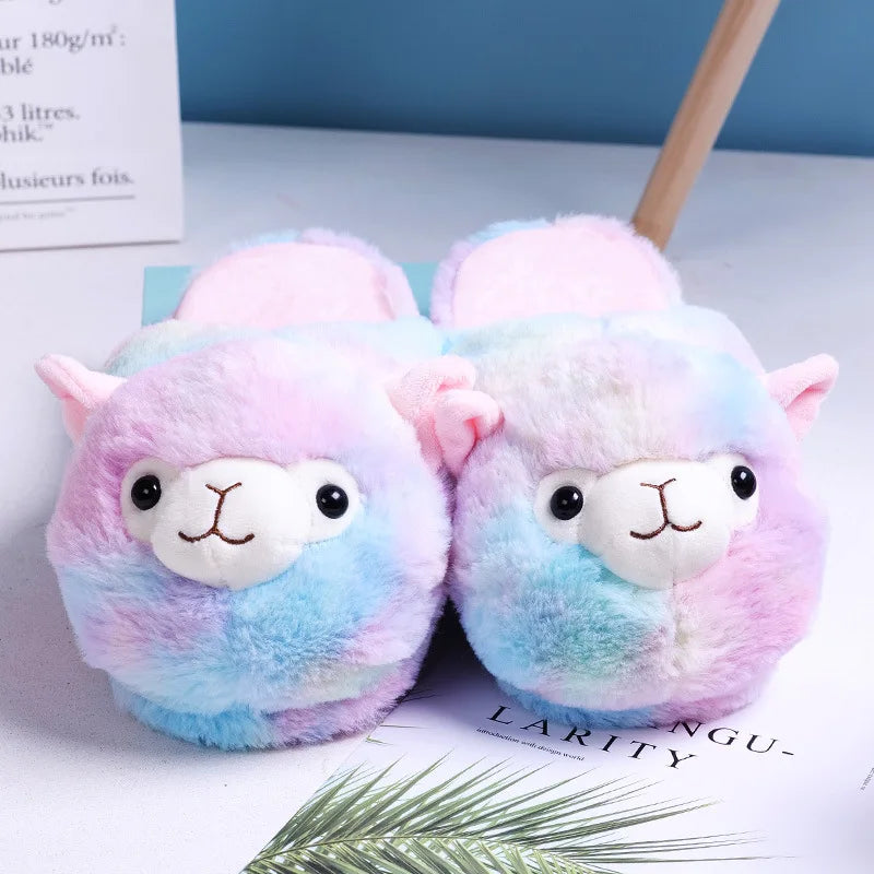 Cute Pink Pig Fuzzy Slippers