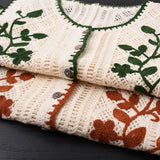 Flower Embroidery Crochet Waistcoat Top Sleeveless Vest