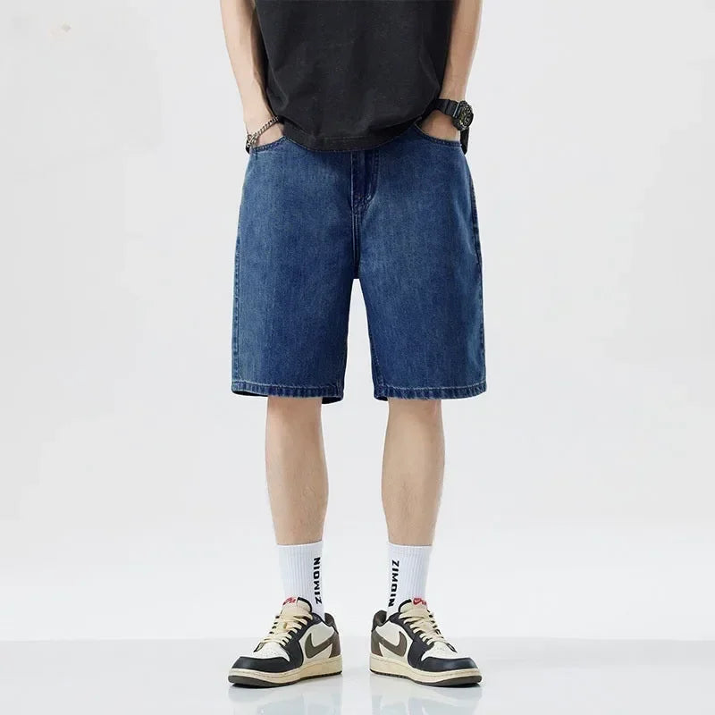 Classic Blue Denim Summer Short