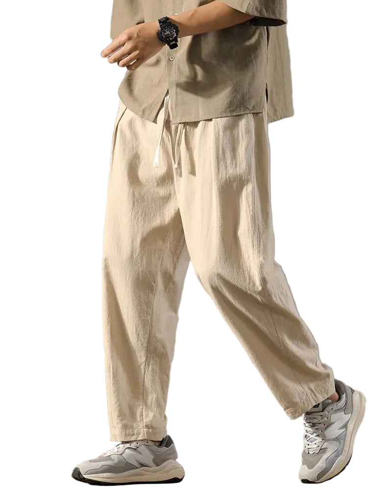 Old Money Cotton Linen Pants