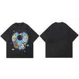 Camiseta de bebé de gato grande con estampado divertido