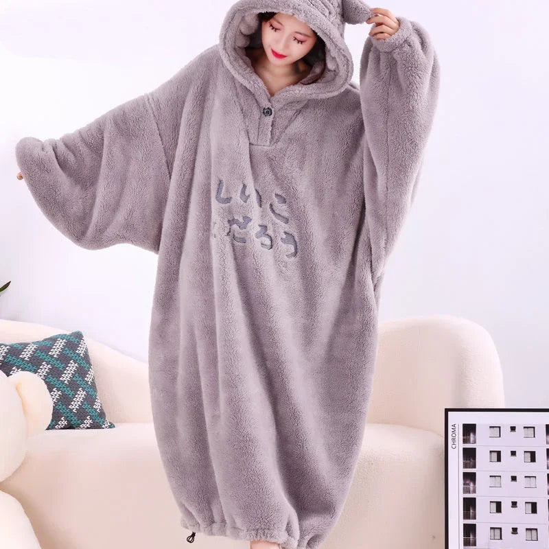 Sudadera con capucha y manta de forro polar suave