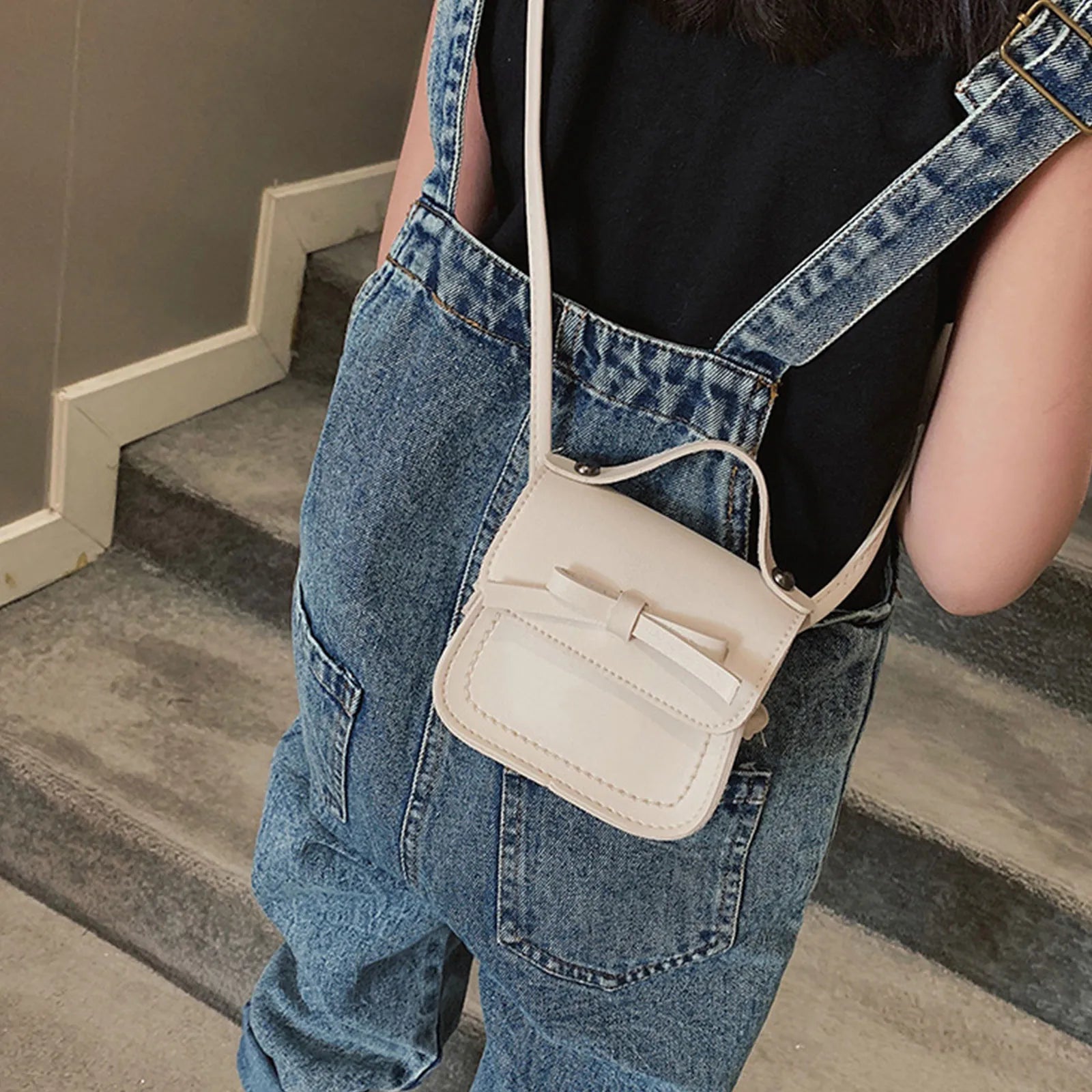 Cute Leather Bow Messenger Bag