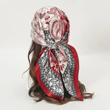Summer Concert Silk Satin Head Scarf