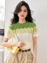 Chic Korean Knitted Short Top