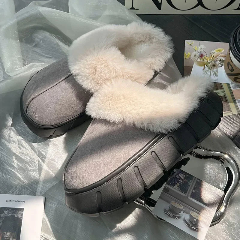 Indoor Fluffy Thick Sole Uggs Slippers