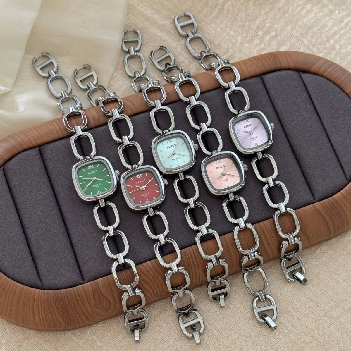 Silver Square Bracelet Watch