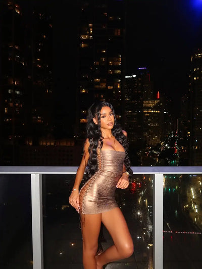 Cyberpunk Cut Out Mini Dress
