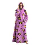 Animal Printed Hooded Blanket