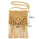 Women Crochet Tassel Beach Bag