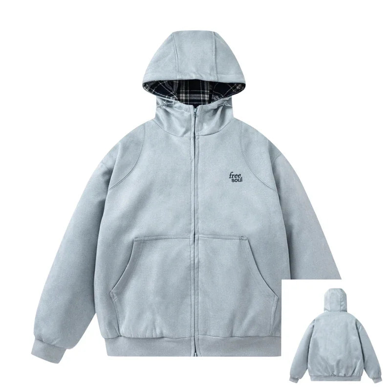 Warm Hooded Winter Sweatshirt