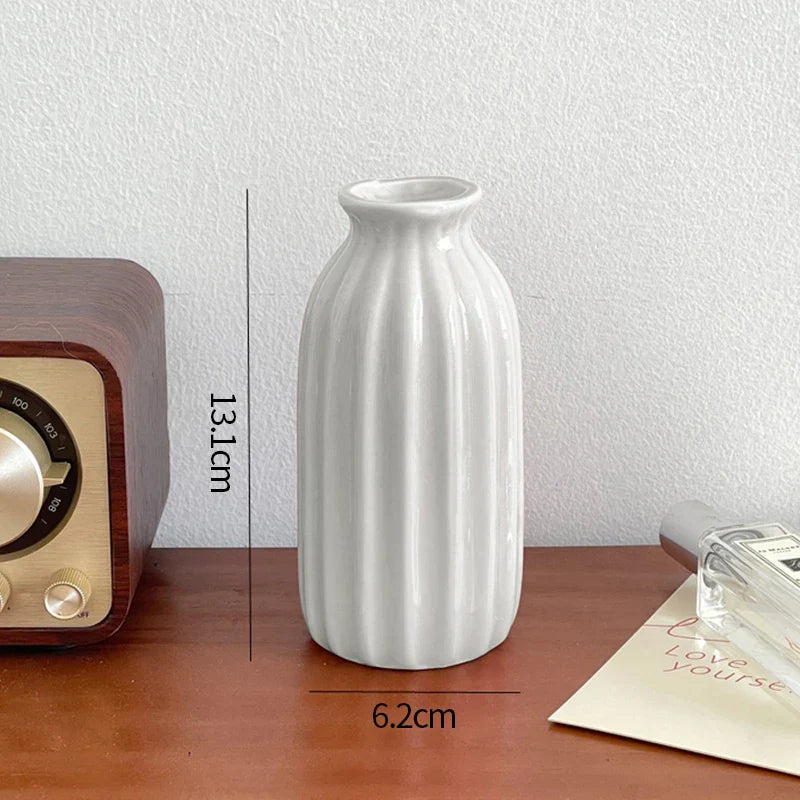 Minimalist Aesthetic Pastel Flower Vintage Vase