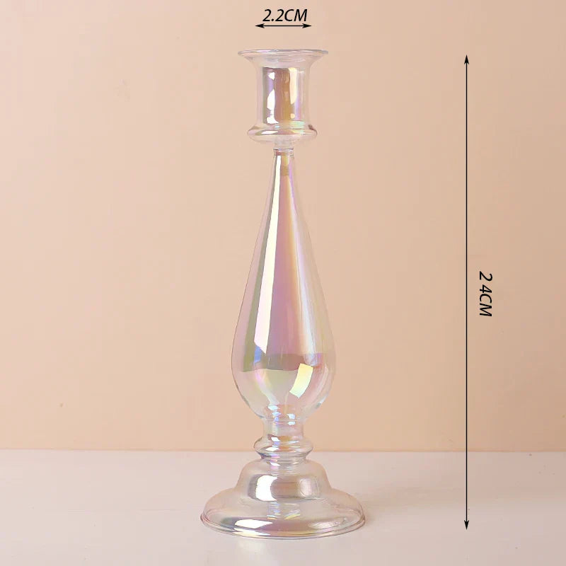 Taper Glass Candlestick Holder