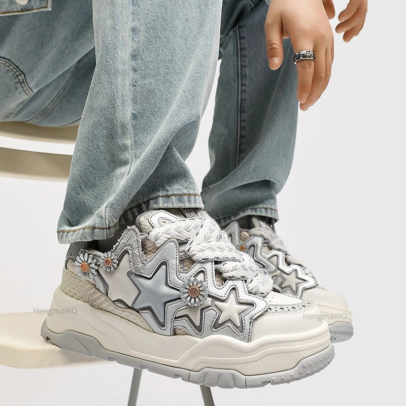 Star Retro Platform School Sneakers