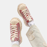 Colorful Retro Punk Skater School Sneakers
