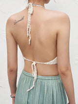 Handmade Crochet Knitted Crop Cami Women's Top