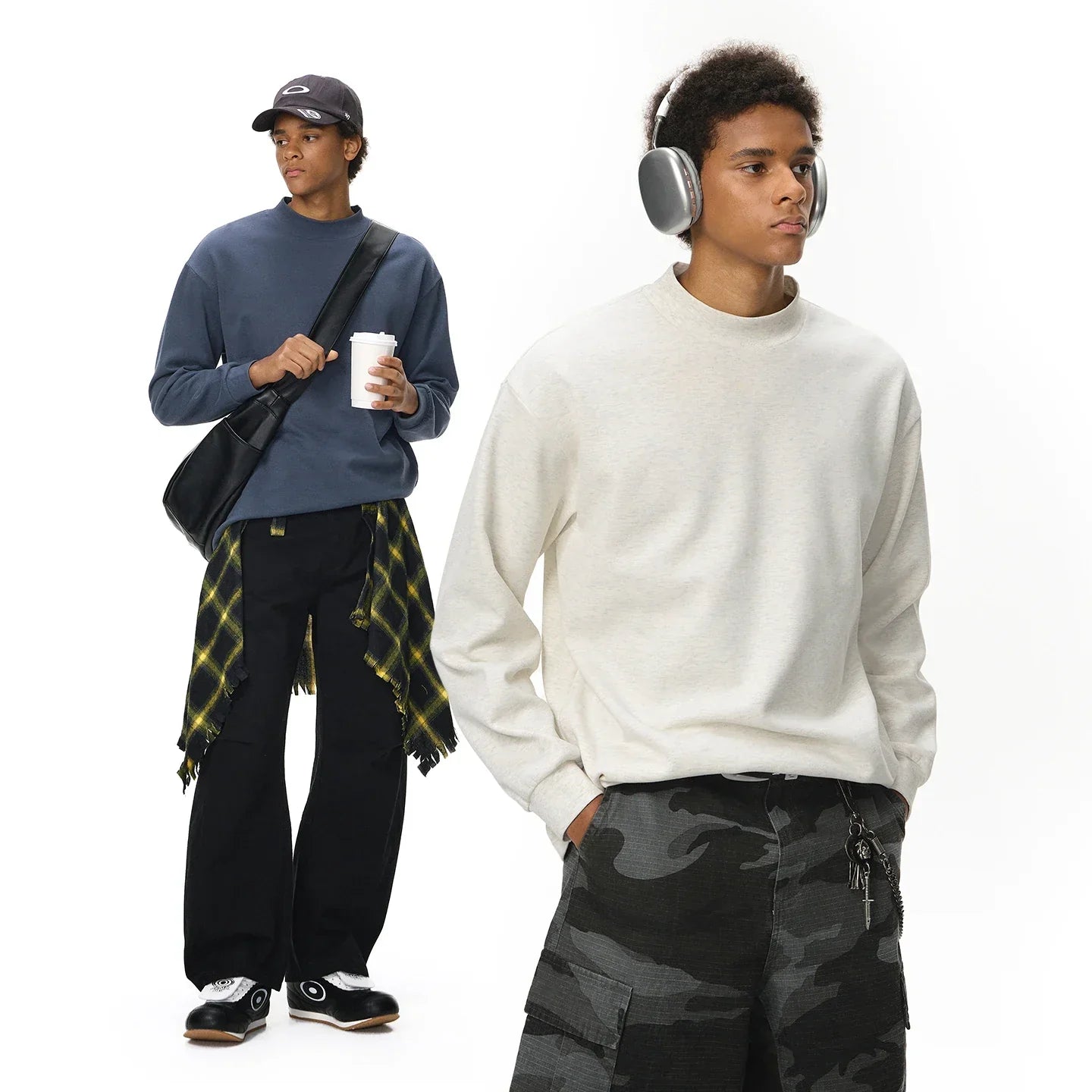 Soft Double Layer Turtleneck Sweater