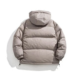 White Duck Down Winter Hooded Puffer Jacket