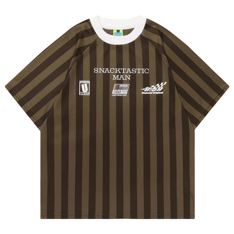 Retro Racing Striped T-Shirt