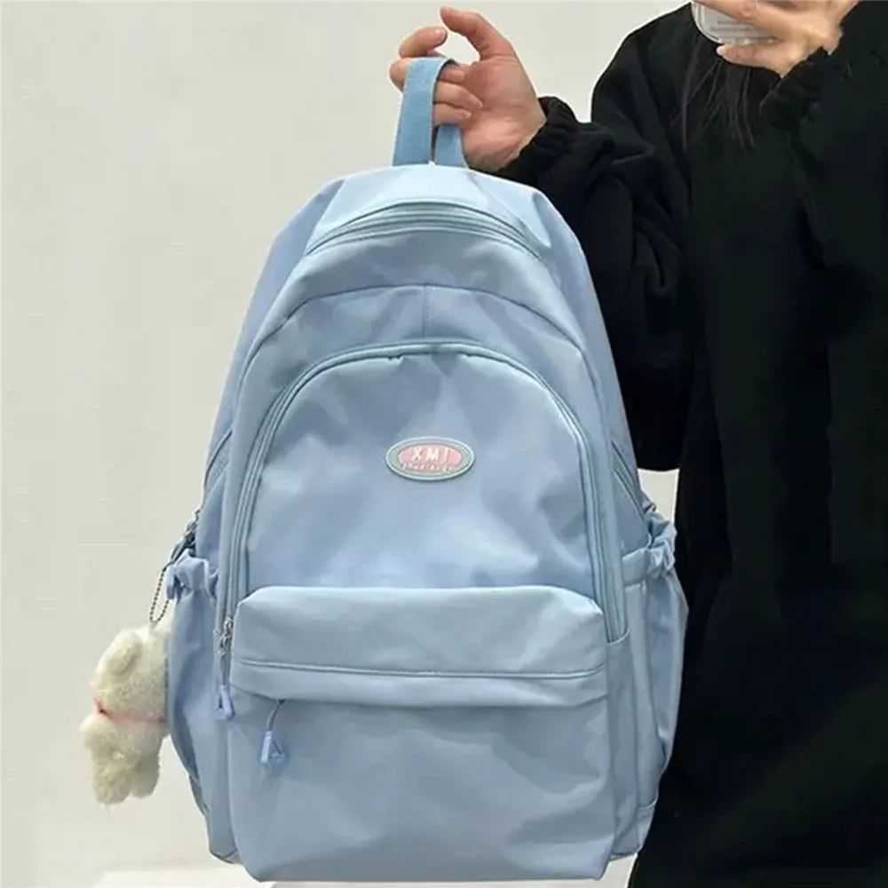 Nylon Multi-pocket School Backpack