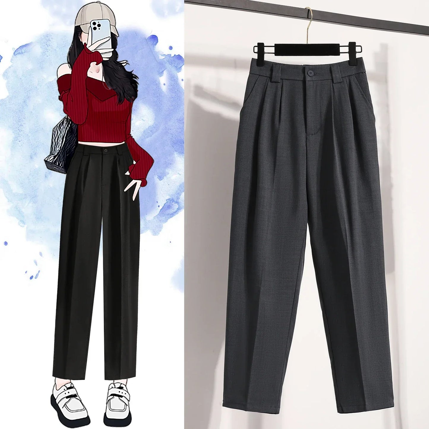 Corporate Girl High Waist Pants
