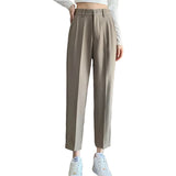 Corporate Girl Straight Leg High Waist Pants
