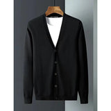 Ribbed Knitted Buttons Cardigan