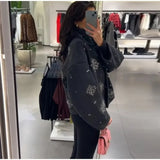 Diamond Patchwork Loose Jacket