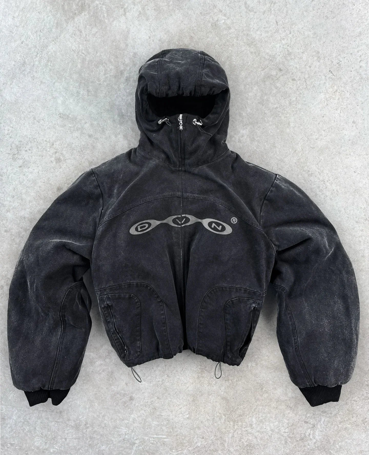 Gothic Zip Oversized Hoodie