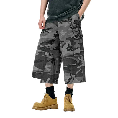 Amerikanische karierte graue Cargohose
