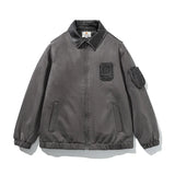 Koreanische Cozy Gesteppte Retro Cargo Jacke