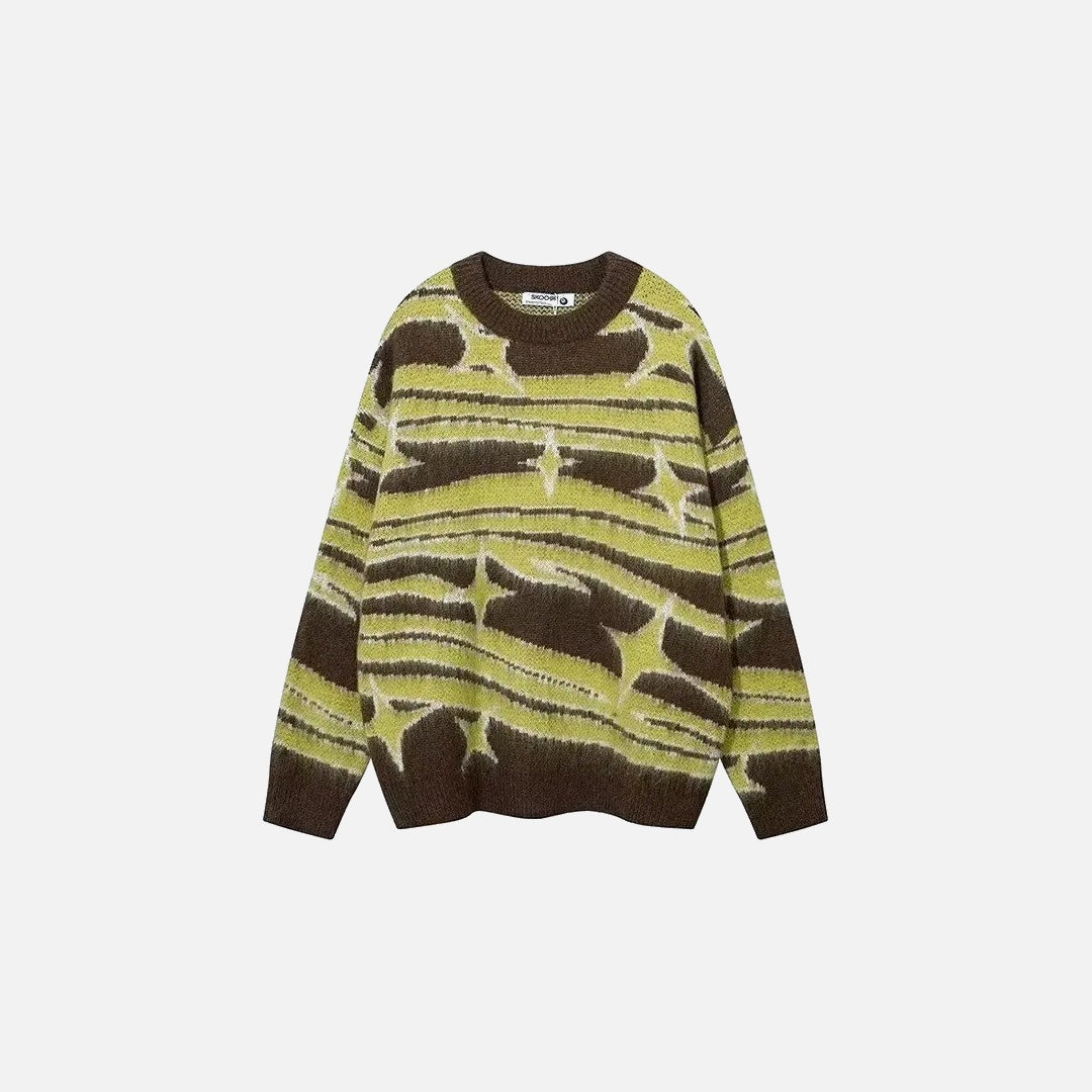 Star Cozy Warm Fuzzy Sweater