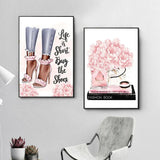 Perfume And High Heel Makeup Poster