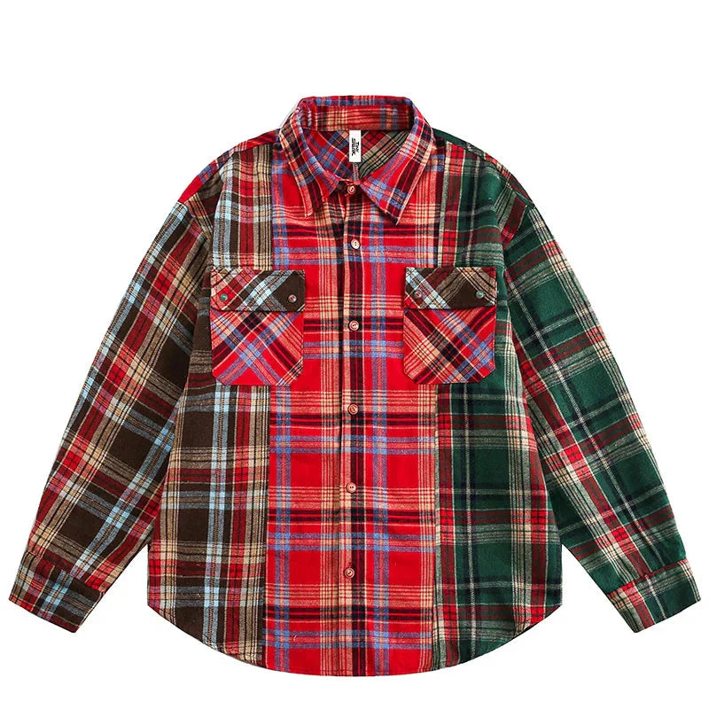 Plaid Oversized Flannel Shirt