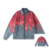 Weird Core Tie-dye Cowboy Denim Jacket