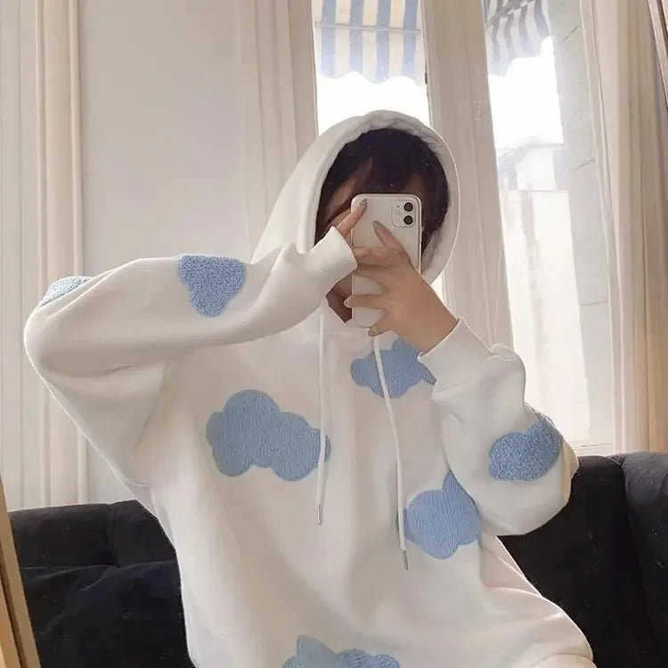 Blue Sky Cloud Hooded Sweatshirt