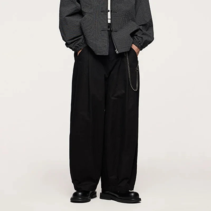 Wide Leg Japanese Thick Cargo Pants