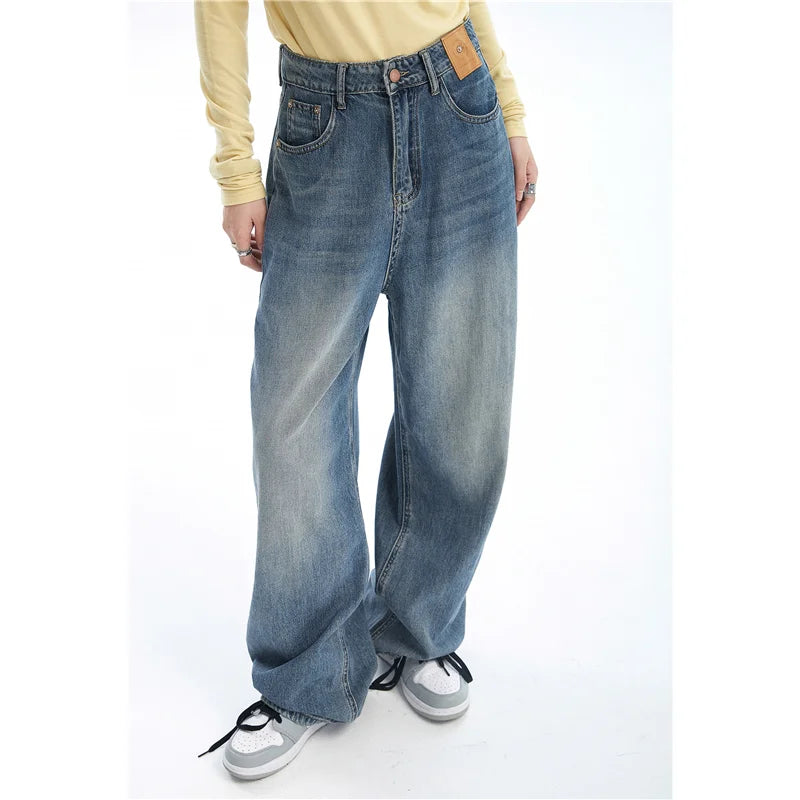 Vintage Wide-leg Skater Girl Jeans