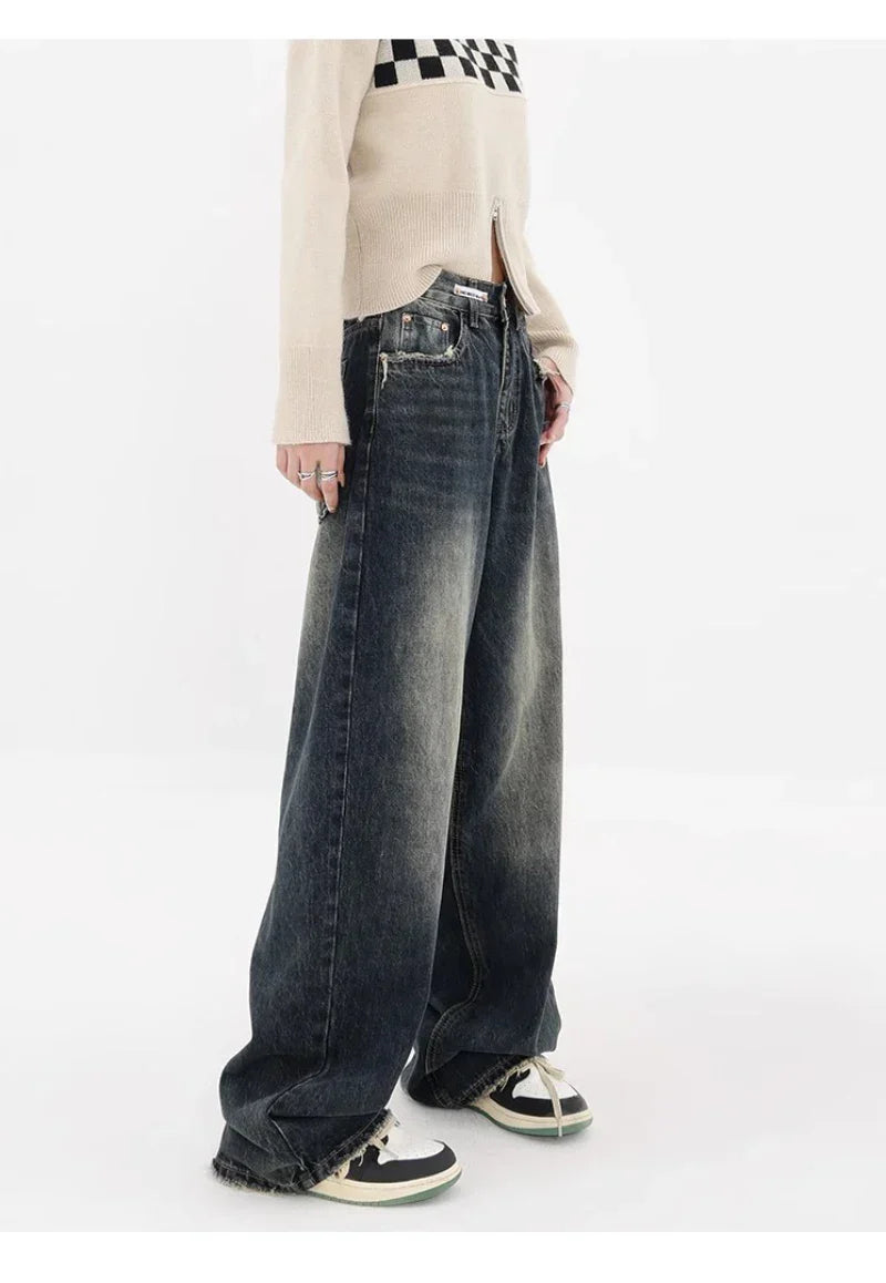 Acubi High Waisted Wide Leg Women's Jeans