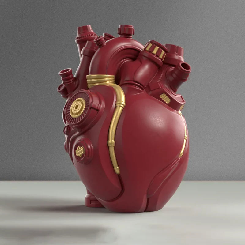 Mechanical Heart Cardiac Vintage Vase