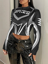 Y2K Motorcycle Cropped Punk Jacket